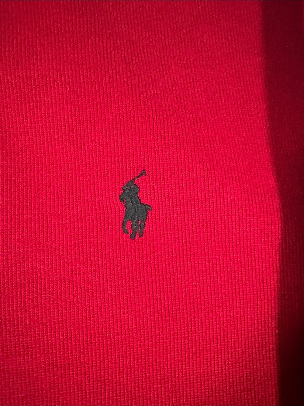 Polo by Ralph Lauren Red Half-Zip Pullover Sweater